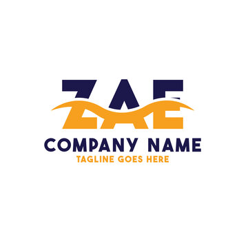 Letter ZAE logo design vector template, ZAE logo