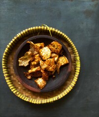 Food in a plate on the table