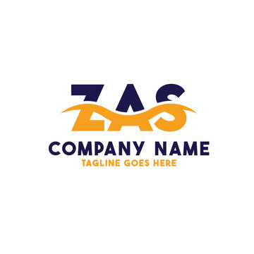 Letter ZAS logo design vector template, ZAS logo