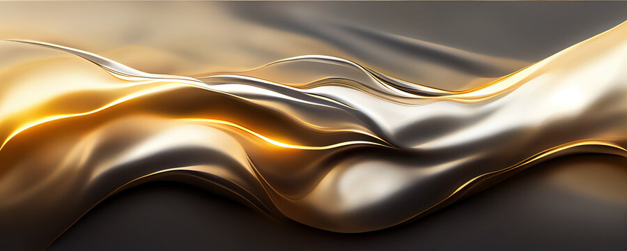 Abstrakter Hintergrund Gradient silber, gold