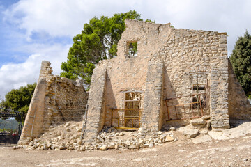 Es Rafals historic house, Alaro, walk around Talaia de Cals Reis, Majorca, Balearic Islands, Spain