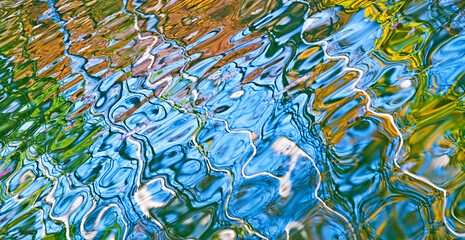 Abstract water reflection