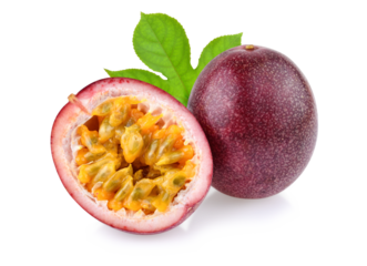 passion fruit isolated on white background
