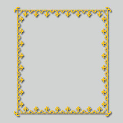 Frame, in the style of an ornament, Vector illustration eps 10, Art.	