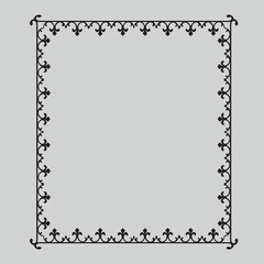 Frame, in the style of an ornament, Vector illustration eps 10, Art.	