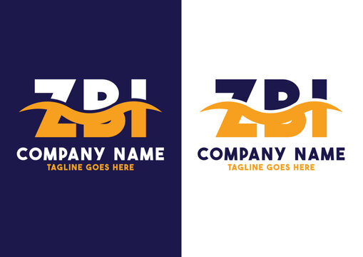 Letter ZBI logo design vector template, ZBI logo