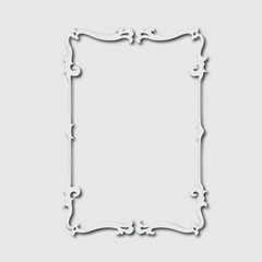 Frame, in the style of an ornament, Vector illustration eps 10, Art.	