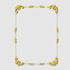 Obraz premium Frame, in the style of an ornament, Vector illustration eps 10, Art. 