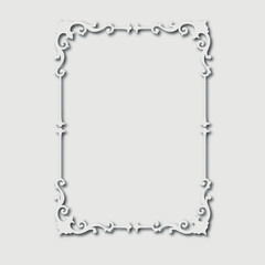 Frame, in the style of an ornament, Vector illustration eps 10, Art.	
