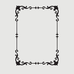 Frame, in the style of an ornament, Vector illustration eps 10, Art.	