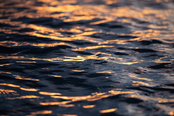 Sunset reflection in water