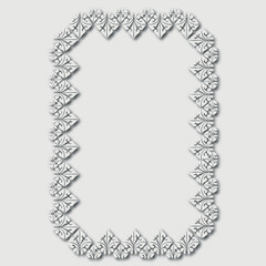 Frame, in the style of an ornament, Vector illustration eps 10, Art.	