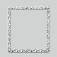 Frame, in the style of an ornament, Vector illustration eps 10, Art.	