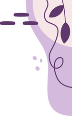 Purple Aesthetic Abstract Plant (10)