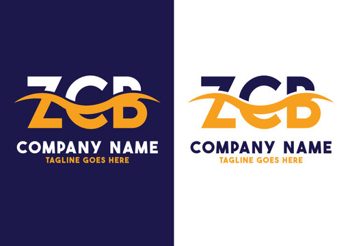 Letter ZCB logo design vector template, ZCB logo