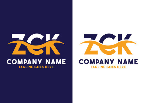 Letter ZCK logo design vector template, ZCK logo