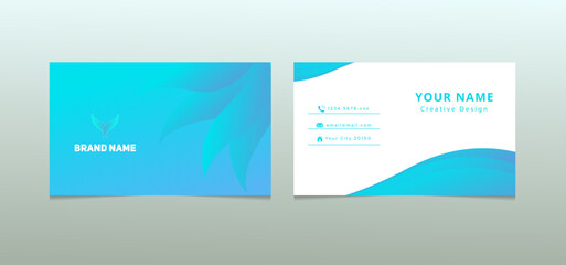 Business template with card