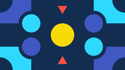Abstract minimalist geometric shape background template