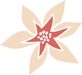 Flower vector illustration.