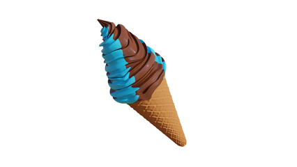 ice cream isolated on white