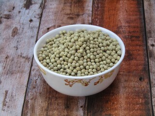 White peppers in a bowl 