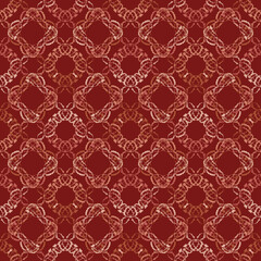 Seamless fractal pattern in vector format for printed fabrics or any other purposes. Every object is grouped base on color so the pattern is editable, tileable and easy to use.