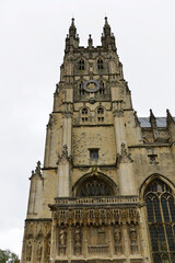 Fototapeta na wymiar Teilaußenansicht, Kathedrale von Canterbury, Canterbury, Kent, England, Großbritanien, Europa