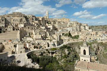 Die Stadt Matera in Basilikata, Italien