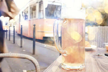 abstract view of the city background europe blurred