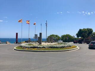 Naklejka premium Tarragona, Spain, June 2019 - A view of a city street