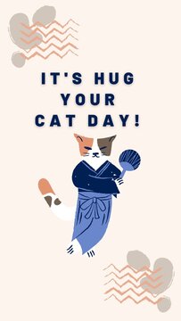 ıt's Hug Your Cat Day! Instagram Story