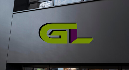 Gl Letters Logo Design 
