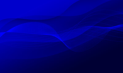 blue lines wave curve technology abstract background