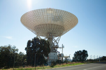 antennas of the space station facilities in Madrid deep space communications complex