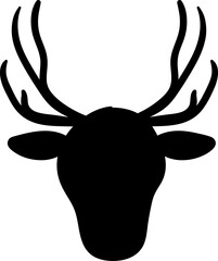 Isolated Christmas Reindeer Illustration