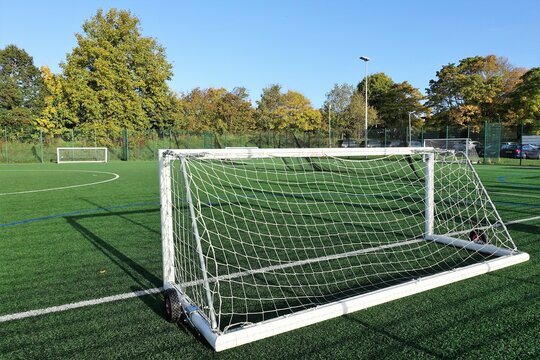 Floodlit all-weather artificial 5-a-side football pitch