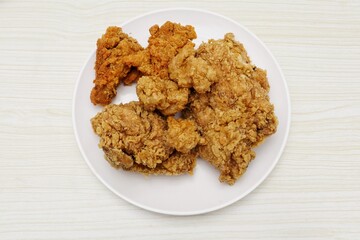 Close up of fried chicken
