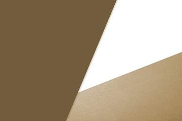 Plain vs textured dark deep shades of coloured papers intersecting to form a triangle shape for cover design