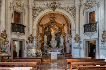 interior of the church