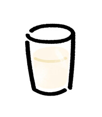 ミルクの入ったコップ