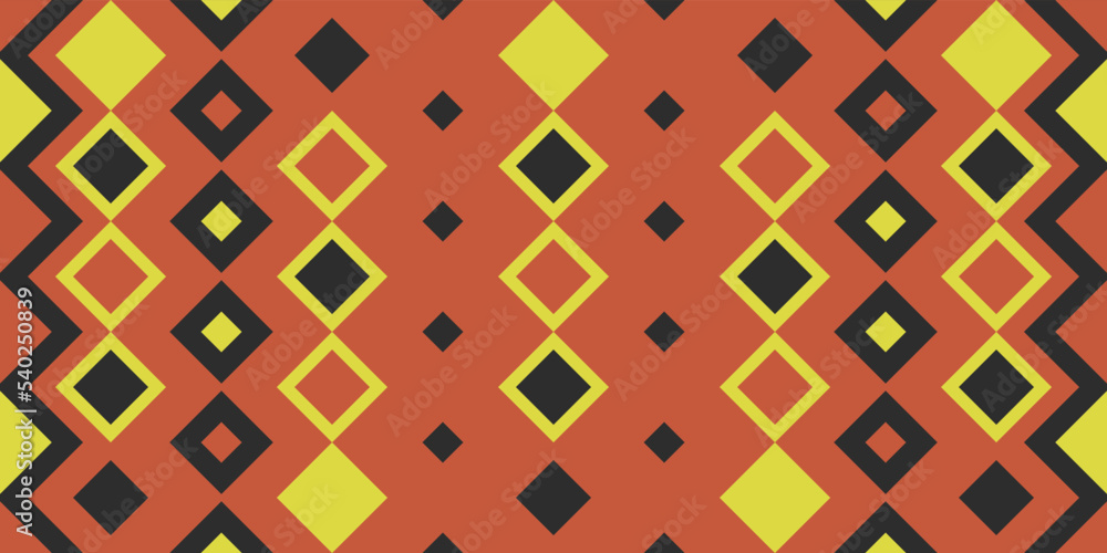 Poster rhombuses are yellow-orange arranged vertically to create a pattern. print and interior, decorations