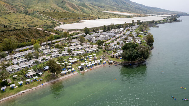 Sea of Galilee and Ein Gav Resort. 