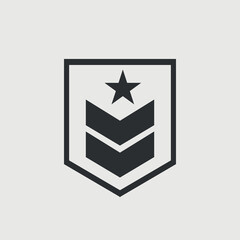 Military vector icon illustration sign