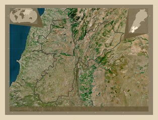 Nabatiyeh, Lebanon. High-res satellite. Major cities