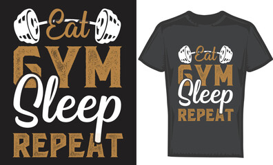 Obraz premium gym t shirt design