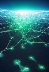 Big data. Technology. Network connection. Abstract technology big data background