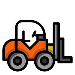 forklift filled color line