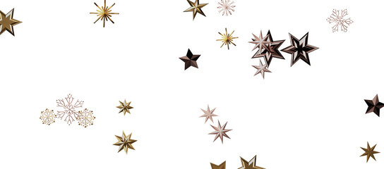 Christmas background design of snowflake and snow falling in the winter 3d illustration