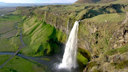 Seljalandsfoss waterfall, south coast, Iceland