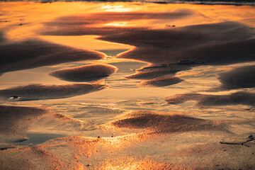 sunrise on the sand